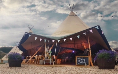Why Giant Tipis Are Perfect For Milestone Birthday Parties